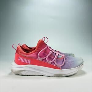 Puma Softride One4All Sunset Pink Purple Running Shoes Sneakers Youth Size 6